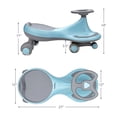 thumbnail image 2 of Gymax Wiggle Car Ride-on Toy w/ Flashing Wheels for Toddlers & Kids Blue, 2 of 10