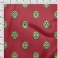 thumbnail image 4 of oneOone Viscose Chiffon Red Fabric Asian Block Face Sewing Craft Projects Fabric Prints By Yard 42 Inch Wide, 4 of 4