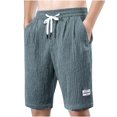thumbnail image 3 of Birdeem Shorts Mi-Cuisse Classiques pour Hommes, Mode Été, Amples, Décontractés, Unis, 3 of 8