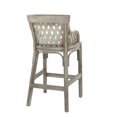 thumbnail image 4 of Plantation Bar Stool with Gray Wood Rattan Frame Fully Assembled, 4 of 5