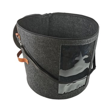 Seau de Rangement Multifonctionnel Anti-Poussière Boîte de Rangement Pliable pour Chapeaux