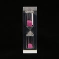 thumbnail image 4 of jifeng Acrylic Clear 3 Minute Hourglass Hourglass Kitchen Hourglass Timer Gift Colorful Pink, 4 of 6