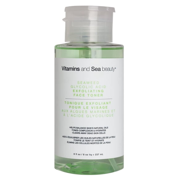 Vitamins and Sea beauty Exfoliating Seaweed and Glycolic Acid Face Toner