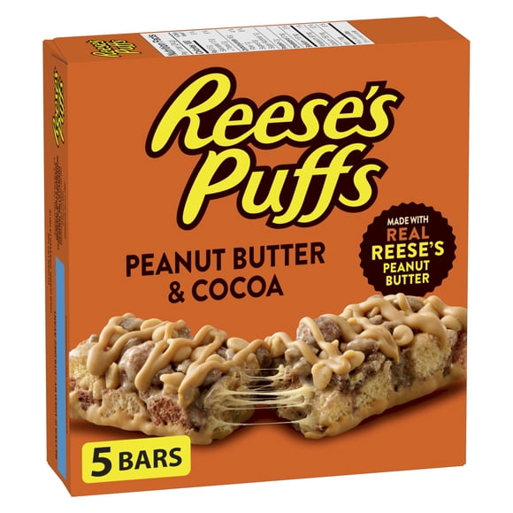 Délices Reese's Puffs Barres de céréales à saveur de beurre d'arachide et cacao