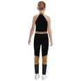 thumbnail image 2 of Freebily Kids Girls Shiny Metallic Gymnastic Unitard Sleeveless Bodysuit for Training and Performance Colorful 12, 2 of 8
