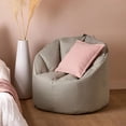 thumbnail image 2 of Bouclair Green Canvas Bean Bag, 2 of 10