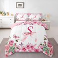 thumbnail image 1 of Ensemble de Douillette Lettre Initiale S à Motif Floral, Ensemble de Literie de la Saint-Valentin Format Simple pour Enfants Garçons Filles, Douillette en Duvet ABC's Butterfly Honeybee, Ensemble de Lit Réversible Princesse avec 1 Taie d'Oreiller Chaud, 1 of 6
