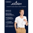 thumbnail image 4 of Jockey Men's Smooth Fit Cotton Stretch V-Neck Undershirt - 3 Pack, 4 of 8
