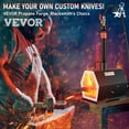 thumbnail image 2 of VEVOR Propane Forge Portable, Single Burner Tool and Knife Making, Large Capacity Blacksmith Farrier Forges, Mini Furnace Blacksmithing, Gas Forging Tools and Equipment, Complete Kit, 2 of 9