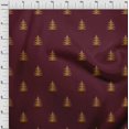 thumbnail image 2 of oneOone Polyester Lycra Fabric Christmas Tree Ikat Print Sewing Fabric BTY 56 Inch Wide, 2 of 3
