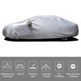 thumbnail image 2 of Car Cover Full Sedan Covers with Reflective Strip Sunscreen Protection Dustproof UV Scratch-Resistant Universal S, 2 of 7
