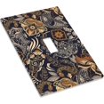 thumbnail image 3 of Nadoabtm Decorative Light Switch Cover Paisley Pattern Flower Cashew Flower Plant 1 Gang Single Toggle Decorator Outlet Wall Plate Device Electrical Faceplate Switchplates for Bedroom Home Decor, 3 of 8