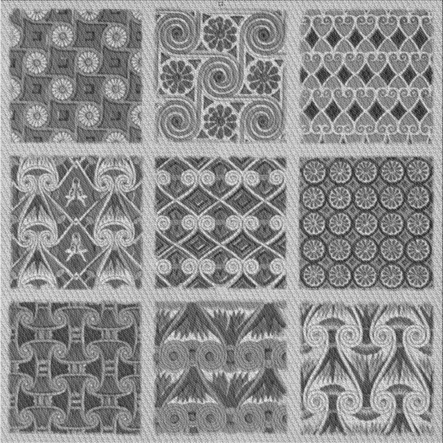 Ahgly Tapis d'Intérieur Lavable en Machine Carré Gris Nuage Gris, 4 Pieds Carré