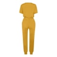 thumbnail image 5 of Timegard Womens 2 Piece Sets Short Sleeve Scoop Neck Tops and Elastic Waisted Drawstring Pants Comfy Sets Loungewear, 5 of 5