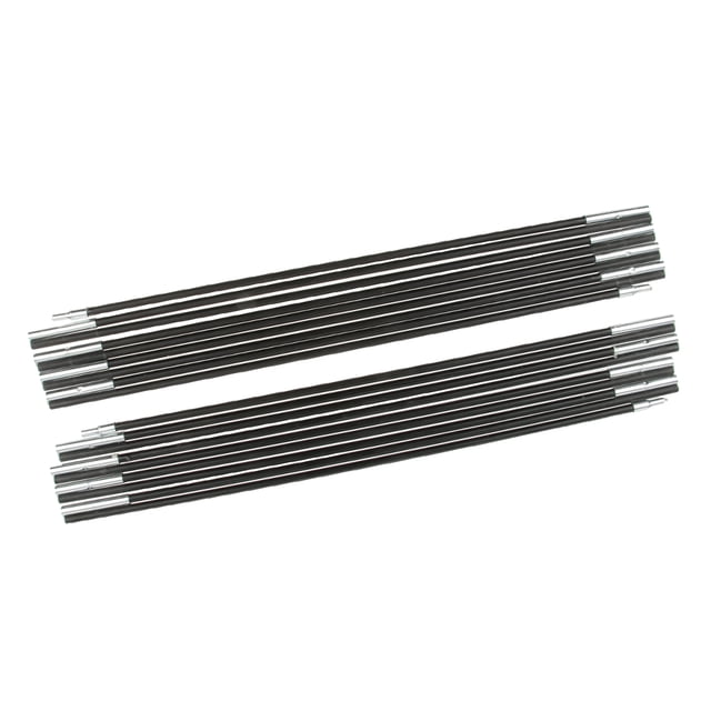 Mât de Tente Extérieur Durable Mât de Bâche de Tente en Fibre de Verre pour la Randonnée - 2 2 Mâtx 9 Sections Chacun
