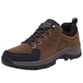 thumbnail image 1 of XIMIN Chaussures à Enfiler pour Hommes et Femmes en Suède, Chaussures de Marche Légères Antidérapantes et Imperméables, Chaussures de Course, de Randonnée et de Randonnée, Espadrilles Décontractées d'Extérieur (6.5, Brun), 1 of 3