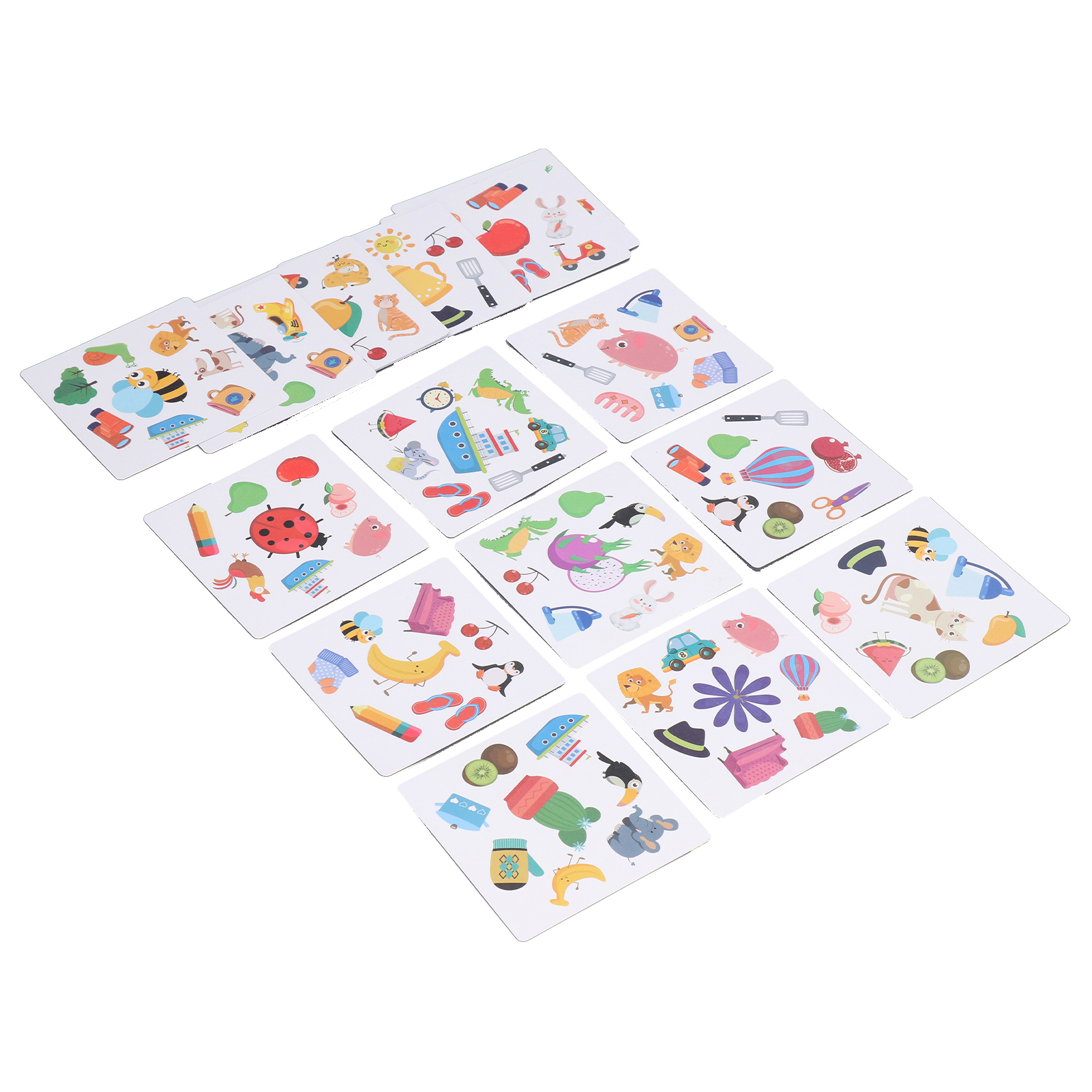 Card Matching Card Games Flip Card Family Board Game Early Learning Toys Gifts for Toddlers and Kids
