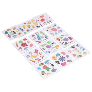 Jeux de cartes de correspondance Flip Card Family Board Game Jouets d'apprentissage précoce Cadeaux pour les tout-petits et les enfants