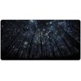 thumbnail image 1 of Large Mouse Pad 31.4 x 15.7inches 3mm XXL Extended Gaming Mouse Pad Mat with Non-Slip Base Stitched Mousepad for Computer,Office,Keyboard and Laptop-Starry Sky in The Forest，Waterproof Desk Mat, 1 of 5