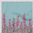 thumbnail image 2 of oneOone Cotton Silk Fabric Leaves & Pink Floral Panel Print Fabric BTY 42 Inch Wide, 2 of 3