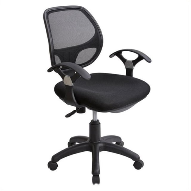 Scranton & Co Chaise de Bureau en Maille Noire