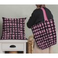 thumbnail image 4 of Soimoi Pink Rayon Crepe Fabric Check Check Print Fabric by Yard 46 Inch Wide, 4 of 4