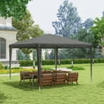 thumbnail image 2 of Outsunny Party Tent, Portable Gazebo Canopy Event Shelter Grey, 2 of 10