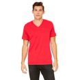 thumbnail image 1 of BELLA+CANVAS T-Shirt Jersey à Col en V pour Homme, 3TG, Rouge, 1 of 2