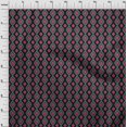 thumbnail image 3 of oneOone Cotton Silk Fabric Diamond & Swirl Ikat Decor Fabric Printed BTY 42 Inch Wide, 3 of 4