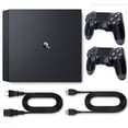 thumbnail image 1 of Sony Playstation 4 PS4 Pro 1TB Gaming Console with Two Retrofam Controllers, Black (Refurbished), 1 of 5