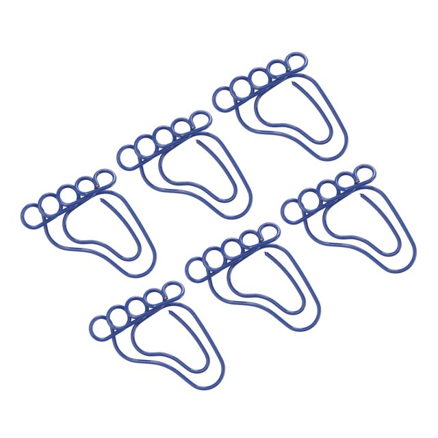 Foot Shape Paper Clips Alien Cute Suitable for 100Pcs Paperclip Adorable Cute Paperclip Clamps