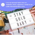 thumbnail image 4 of My Cinema Lightbox - Rose Gold Light Box, 4x6"" - 100 Letters, Emojis & Numbers, 4 of 5