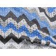 thumbnail image 5 of oneOone Rayon Light Blue Fabric Chevron Craft Projects Decor Fabric Printed By The Yard 56 Inch Wide-RC, 5 of 5