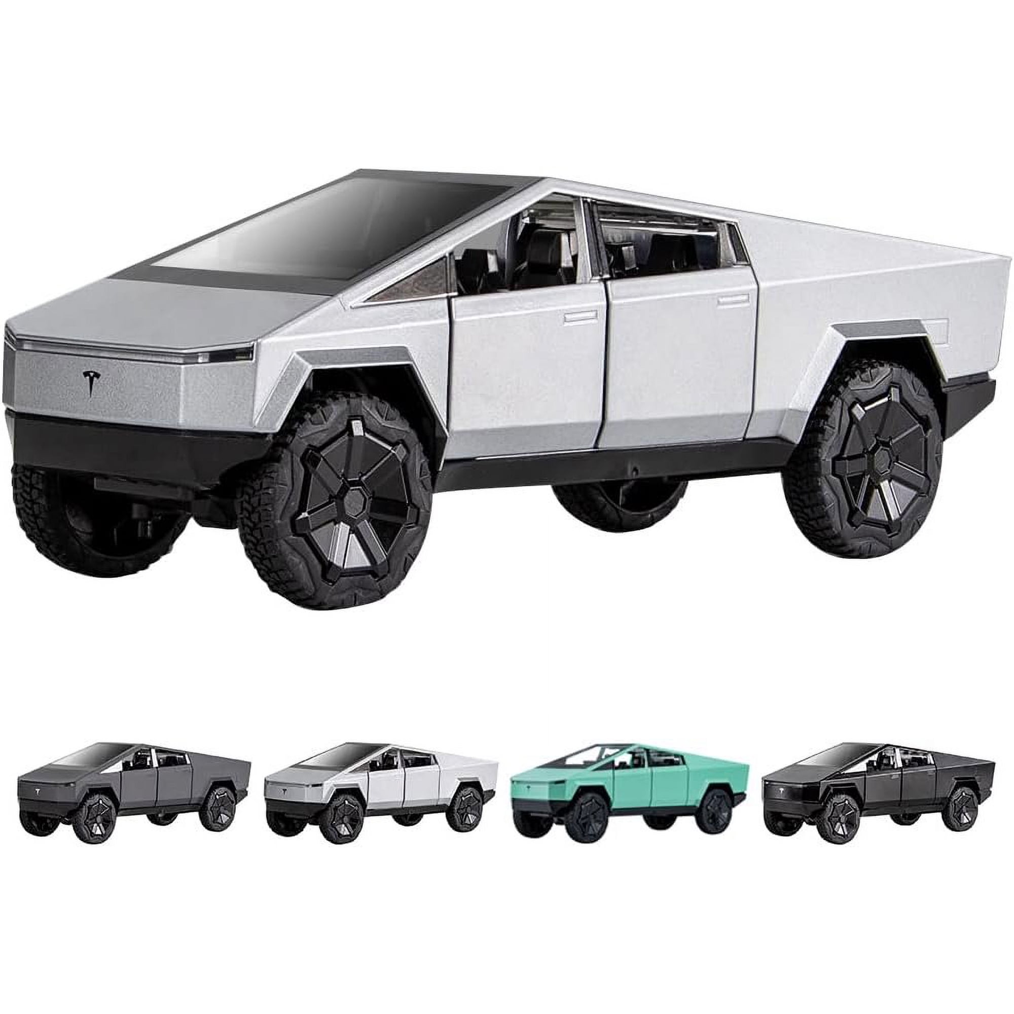 1 24 Scale Cybertruck Model Toy Pull Back Pick-Up Truck with Sound