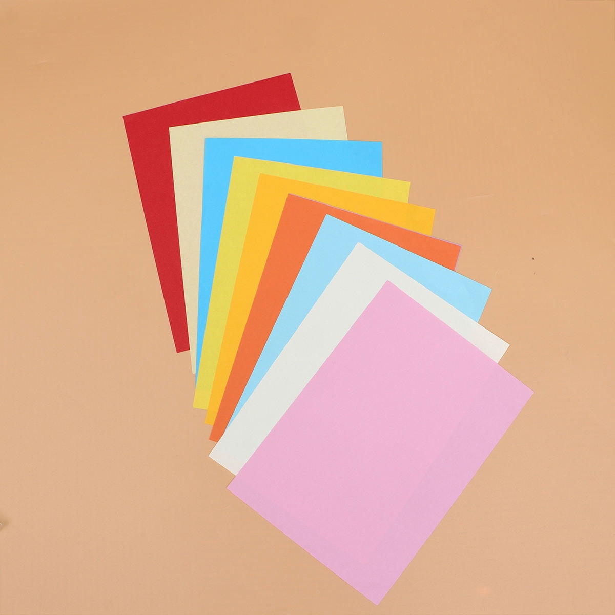 TEHAUX Assorted Color A4 Colored Copy Paper 100 Sheets for Office Use Printable Smooth Writing and DIY