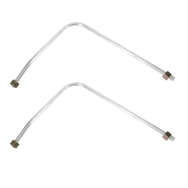 MLINS 2pcs Air Compressor Tubing Compressed Air Hose Exhaust Tube Aluminum Hardware Equipment