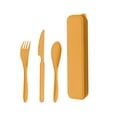 thumbnail image 1 of Stainless Steel Knife Fork Spoon Set Portable Travel Cutlery Set with Carrying Case 3 Piece, 1 of 6