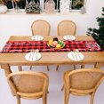 thumbnail image 2 of Xmas Table Runner Washable Red Plaid Tablecloths Printed Rectangle Placemat Kitchen Birthday Home Living Room Decorations Xmas Tree, 2 of 9