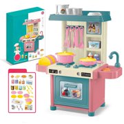 FcBaudy Children's Kitchen Toys Play Home Baby Simulation Cooking And Stir Frying Mini Tabletop Kitchenware Set For Boys And Girls P lastic house set