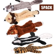 5 Stuffing Chew Animal No Dog Dog Pack Squeaky Toys Dog Toys Toys Pet Toys
