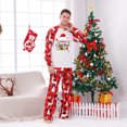 thumbnail image 4 of Pisexur Christmas Pajamas for Family Add Festive Atmosphere Family Christmas Pjs Matching Sets Reindeer and Snowflake Patterned Sleepwear Xmas PJS Set for Couples and Kids Christmas Pajamas, 4 of 8