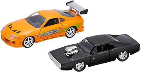 Jada Toys Fast & Furious Dom's Dodge Charger R/T & Brian's Toyota