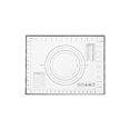 thumbnail image 1 of 1 Pcs Silicone Baking Mat,Non-Stick Silicone Baking Mats with Measurements,Reusable Cookie Bread Rolling Mats,Kitchen Counter Kneading Cooking Board Mat,for Pizza Cookies Fondant Making,Black, 1 of 9