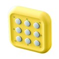 thumbnail image 1 of Bunblic Electronic Tac Toe Game Educational Game, Family Game Memory Model Board Game Portable Travel Game for Outdoor Train Dorm yellow, 1 of 8