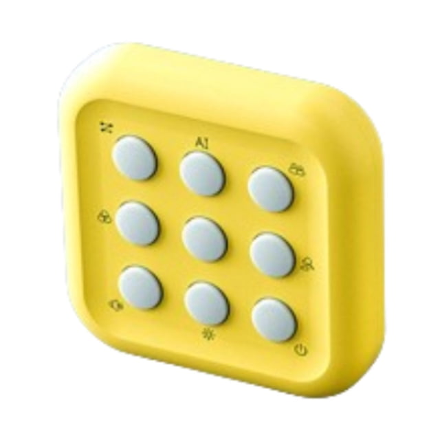 Bunblic Electronic Tac Toe Game Educational Game, Family Game Memory Model Board Game Portable Travel Game for Outdoor Train Dorm yellow