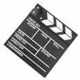 thumbnail image 3 of HINTRMENT 1Pcs Black Wood Clapperboard Film Production Recording Directors Tool, 3 of 8