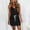 Black, variant on drppepioner Summer Dress Women Casual Summer Fashion Waist Pocket Camis Sleeveless V-Neck Dress