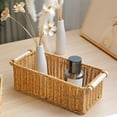 thumbnail image 4 of Chmadoxn Kitchen Storage & Organization, Woven Storage Basket Hand Woven Desktop Storage Box Bathroom And Kitchen Storage Basket With Handles For Home Office Storage Plastics Storage Basket, 4 of 6