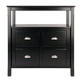 thumbnail image 3 of Winsome Timber Buffet Cabinet, Sideboard, Black - 20236, 3 of 8