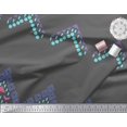 thumbnail image 2 of Soimoi Gray Heavy Canvas Fabric Aztec Geometric Print Sewing Fabric Yard 58 Inch Wide, 2 of 3